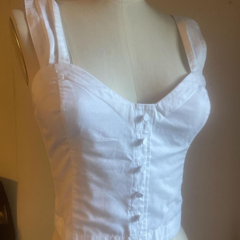Abercrombie & Fitch White Tank Top